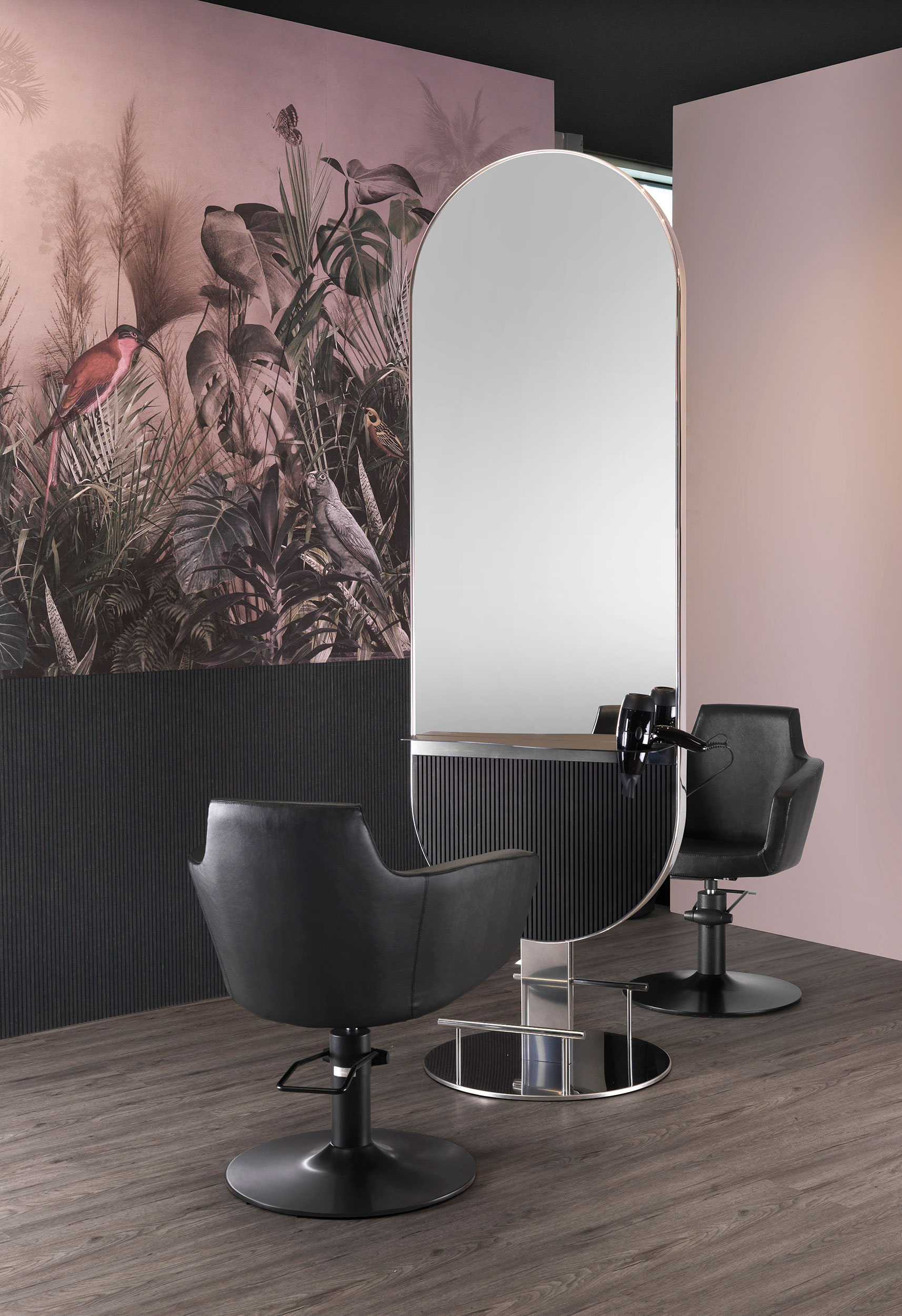 Ovale Dobbelt Speil Valgfri Treverk Northcore ovale-dobbelt-speil-valgfri-treverk-northcore